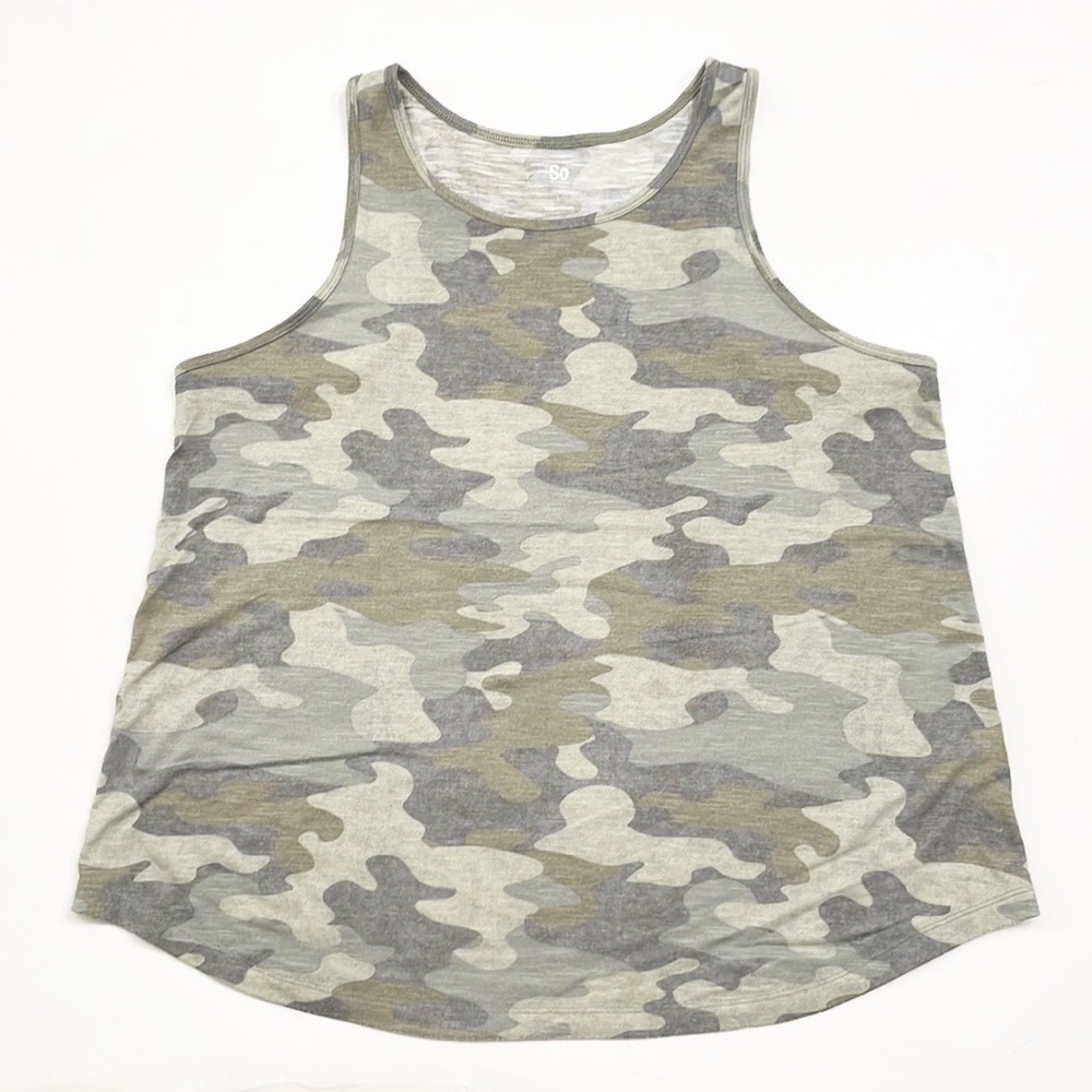 SO camo tank top